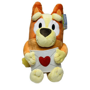 Bluey & Friends BINGO Valentine's Day Plush Toy 17” Stuffed Animal NEW